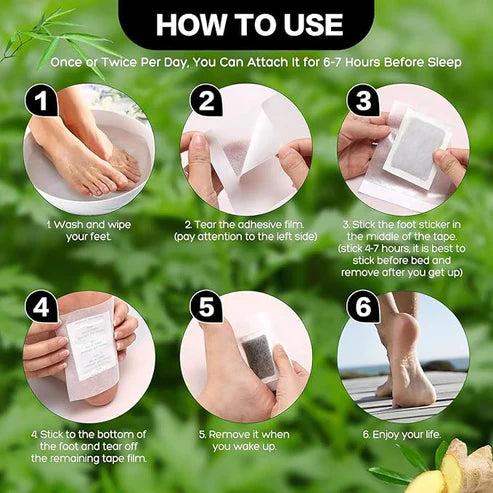 Premium Natural Detox Foot Patches (Pack of 40) BUY 1 GET 1 FREE
