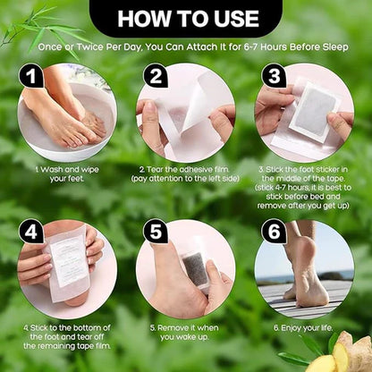 Premium Natural Detox Foot Patches (Pack of 40) BUY 1 GET 1 FREE